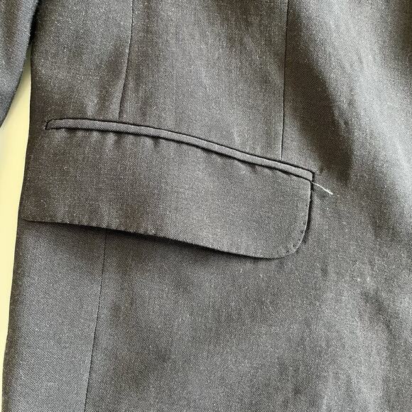 Vintage Dior Monsouir dark navy blue Blazer Suit Jacket size 53 wool - Picture 6 of 10